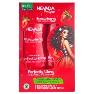 SET CABELLO ONDULADO FRUTILLA FRUTIPOP - NEVADA